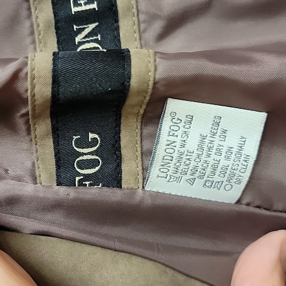 London Fog Raincoat Light Brown Trenchcoat Women's 6 Regular EUC - Picture 4 of 6